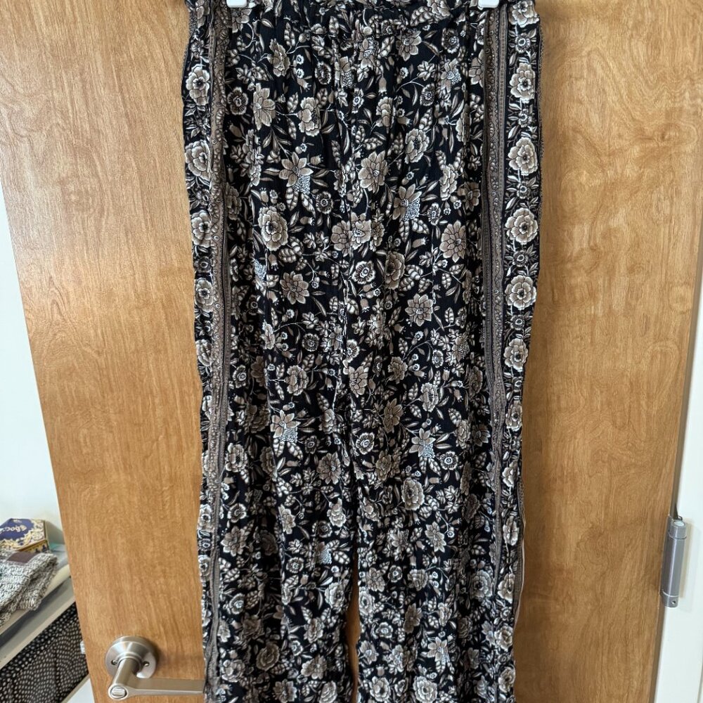 American Eagle Patterned Wide Leg Pull On Pant - image 2